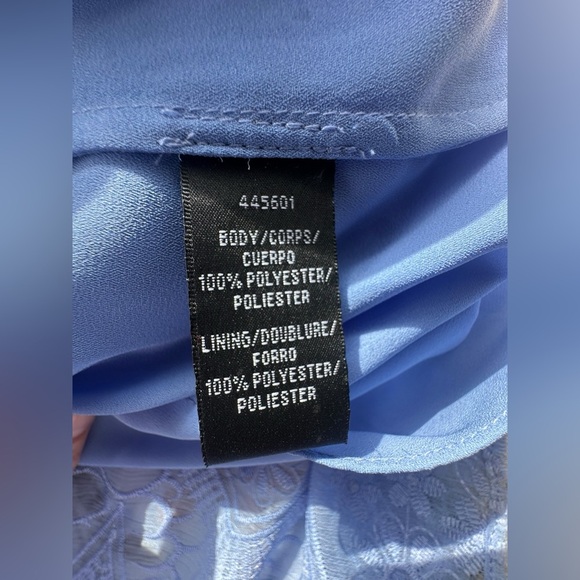 NWT Monique Lhuillier Baby Blue Lace Summer Midi Dress Size 8 MSRP $495 Formal - Picture 10 of 11